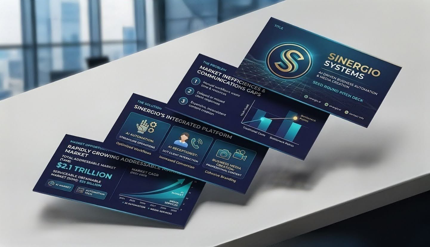 Sample pitch deck slides